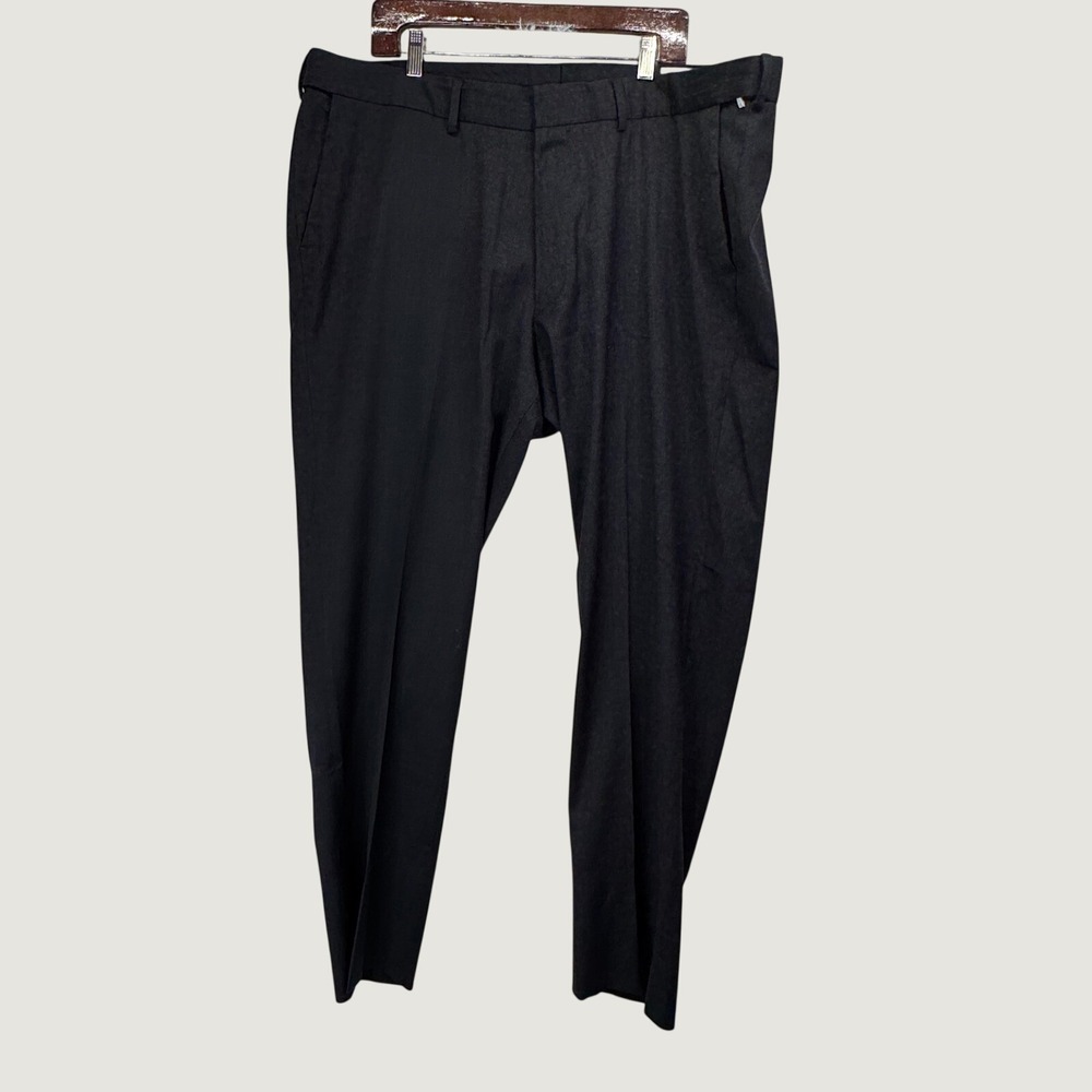 Bonobos Standard Fit Wool Blend Pants‎ Mens 42X32 Charcoal Gray Dress Trousers